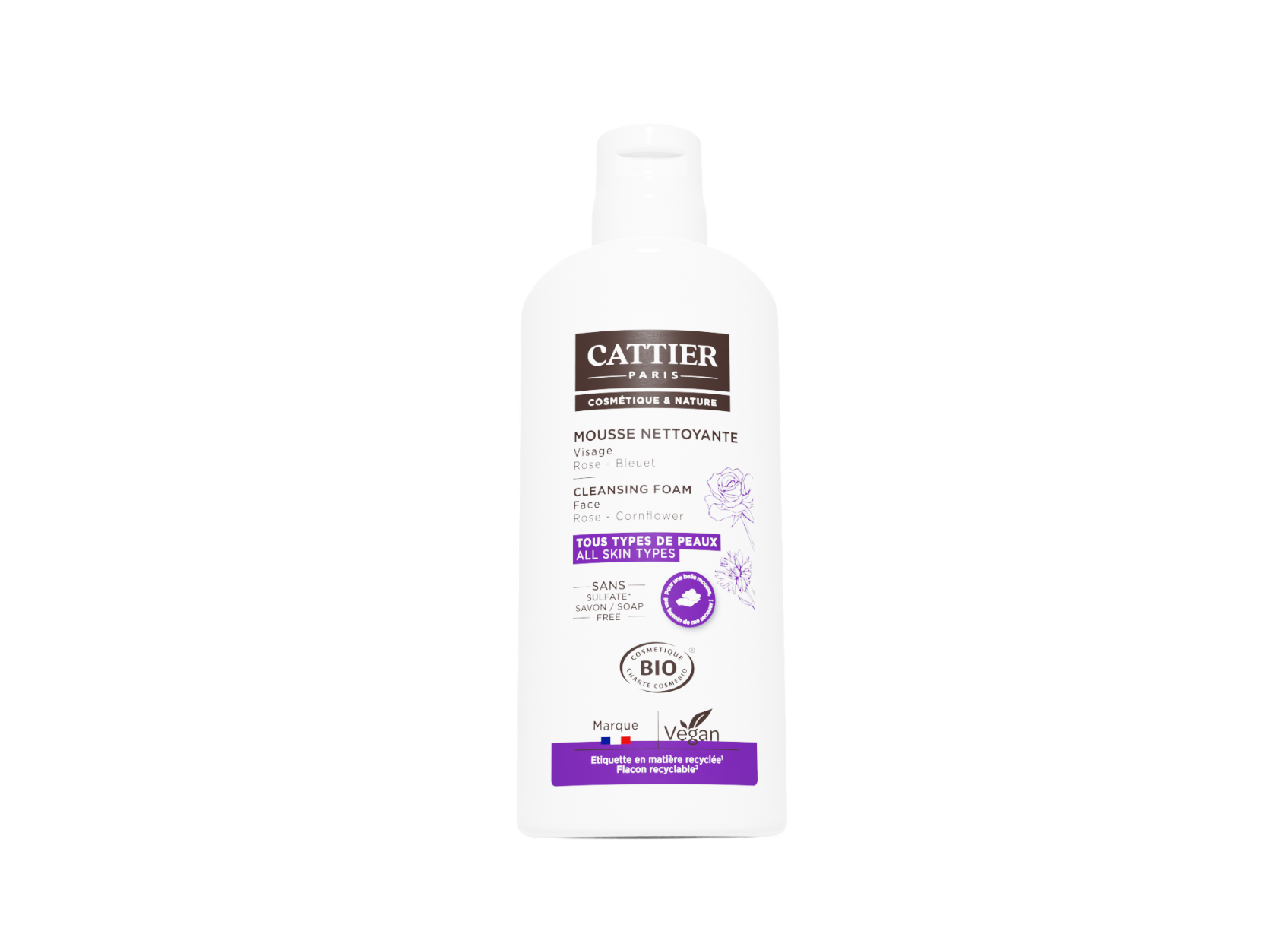 Mousse nettoyante visage