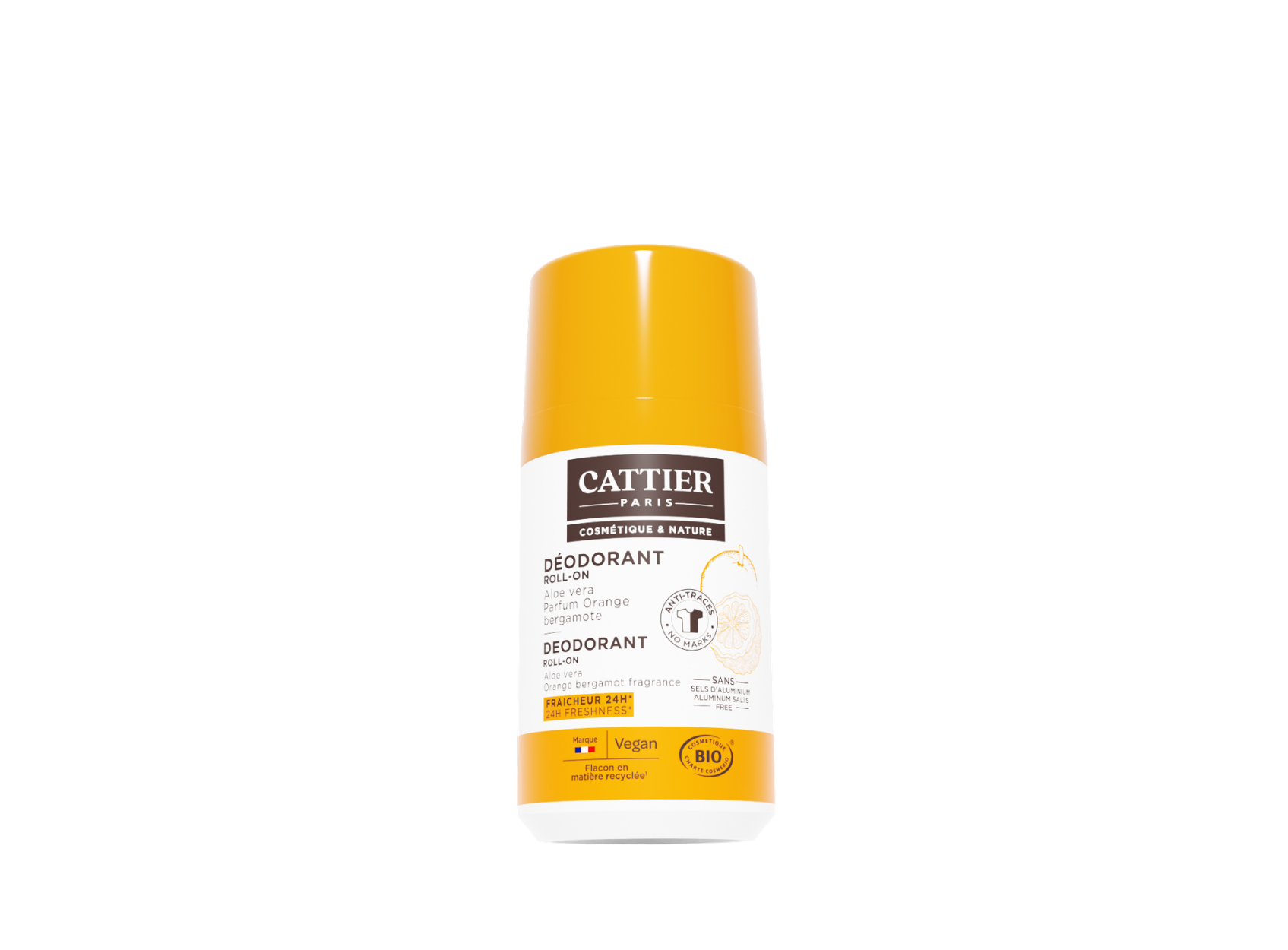 Déodorant fraîcheur 24h - Parfum Orange & Bergamote
