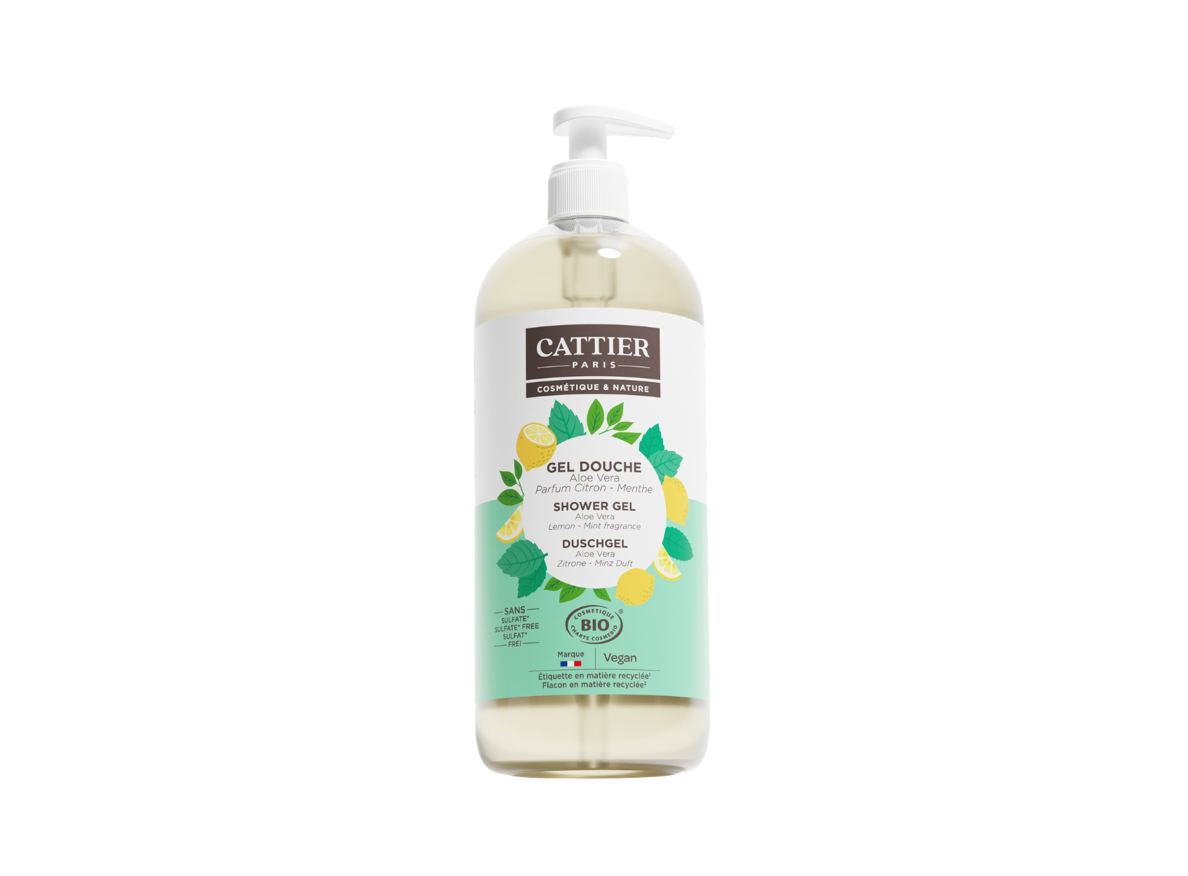 Gel douche sans sulfate - Citron Menthe
